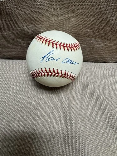 HANK AARON HOF Signed Autograph Baseball