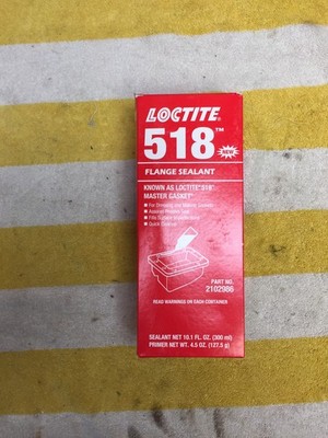 Loctite 518- 2102986 Gasket Sealant Kit, 300 Ml, Syringe-10.1 fl Primer 4.5 oz