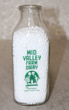 MID VALLEY DAIRY MILK BOTTLE ACL QUART