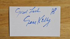 GENE KELLY SIGNED 3x5 INDEX CARD AUTOGRAPH - ...