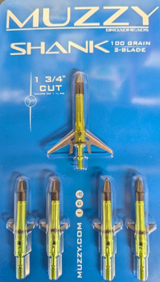 @NEW@ 5pk. Muzzy Shank 100 Grain 2 Blade Broadhead! 289