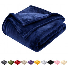 Extra Large Fleece Blanket Sofa Bed Mink Throw Faux Fur Blankets Warm Travel UK