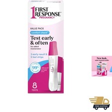 Comfort Check Pregnancy , 8 Count, Pink  White