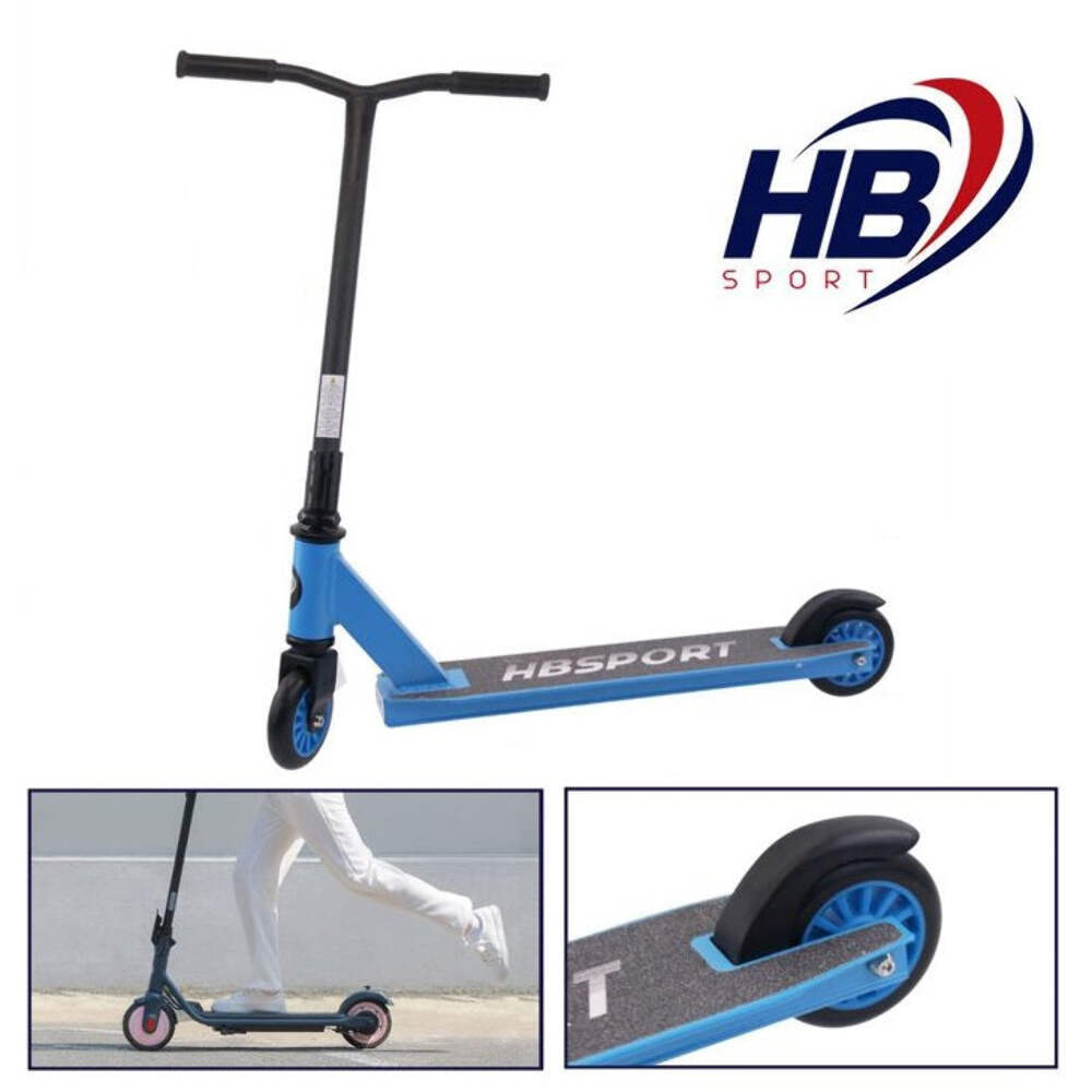 HB SPORT MONOPATTINO COMPATTO CON RUOTE IN METALLO PER BAMBINO
