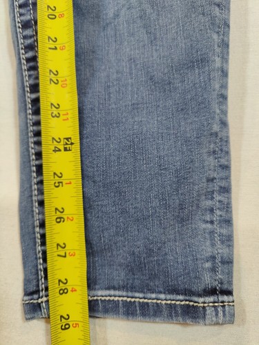 Miss Me Jeans Women's 33 Easy Ankle Skinny Mid-Rise Distressed Pocket Denim Blue - Picture 9 of 11