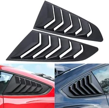 Side Quarter Window Louvers Rear Sun Shade Cover for Ford Mustang 2015-2020