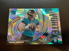 2021 Donruss Football Trevor Lawrence Vortex Insert Cubic Parallel /50 RC 