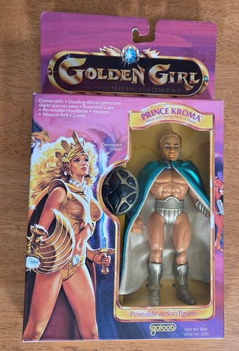 New Golden Girl 6" Prince Kroma Action Figure Hero Battle Doll 1984 Galoob VTG - Picture 3 of 10