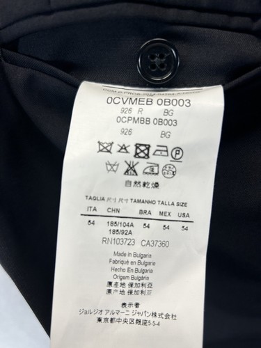 Armani Collezioni Solid Dark Navy Pants W 38 - Picture 3 of 7