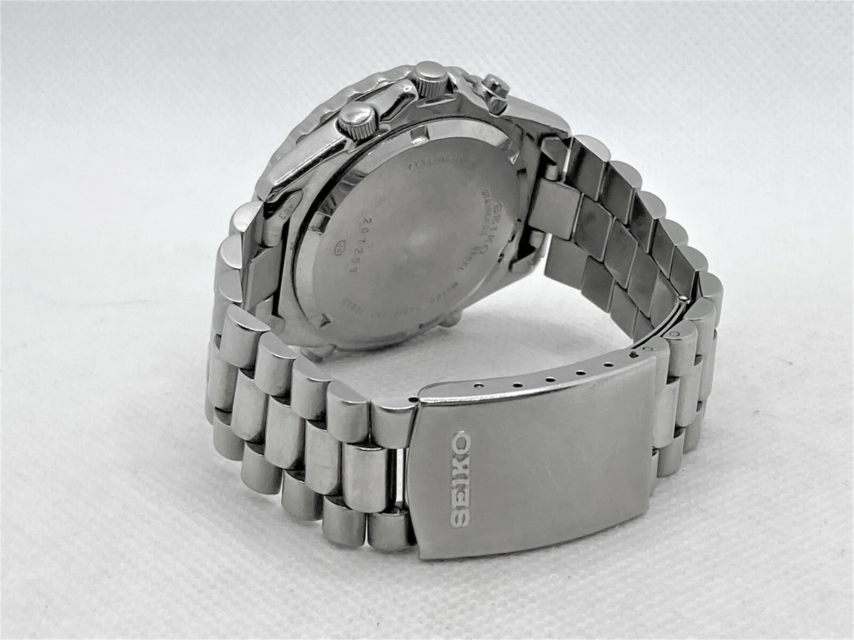 Auth Vintage SEIKO 1990s Sky Professional Chronograph Men's Auth Vintage SEIKO 1990s Sky Professional Chronograph Men's