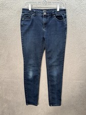 Buffalo David Bitton Jeans Womens 8/29 Blue Denim Mid Rise Skinny Stretch Preppy