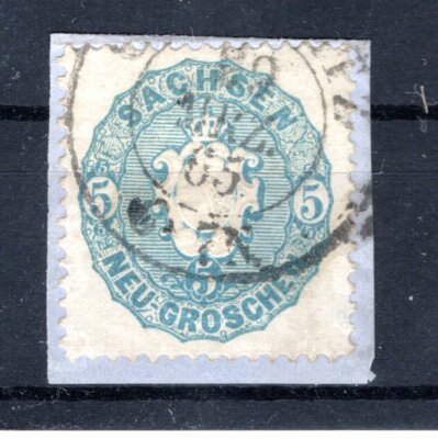 Saxony 19A Wonderful On Gest. Luxury Letter Piece (CA1251) | eBay UK