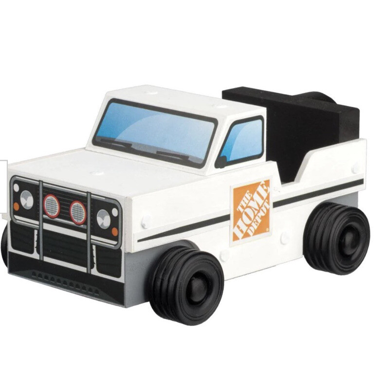 Home Depot SUV Kids Workshop Wooden Kit PIN INCLUDED June 2021 NEW