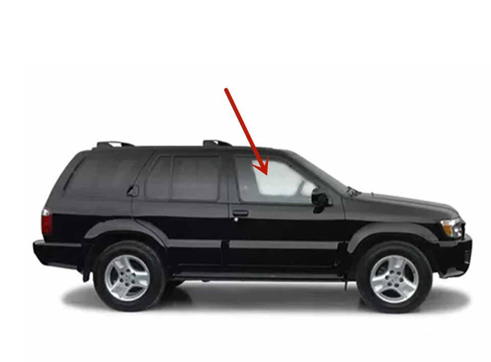 Fits 96-04 Nissan Pathfinder/ Infiniti QX4 Passenger Front Door Window Glass Foto 2 de 4