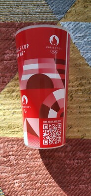 Becher Olympische Spiele Paris 2024 Olympia Coca-Cola 0,5L Sammeln Memorabilia