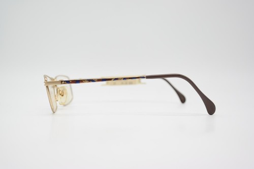 Vintage Brille Menrad 1325 Gold Mehrfarbig Eckig Brillengestell eyeglasses - Picture 2 of 6