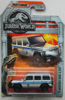 Matchbox 2014 Mercedes-Benz G550 G-Modell Silbermetallic Jurassic World Neu/Ovp