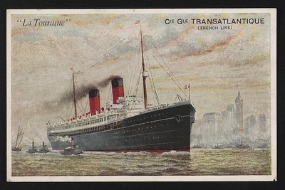 Photo:La Touraine Cie. Gle. Transatlantique (French Line).