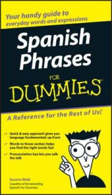 #ad Spanish Phrases For Dummies Paperback By Wald Susana GOOD $4.08