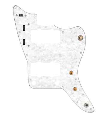 920D Custom Pre-Wired Jazzmaster Vintage Pickguard - White Pearl