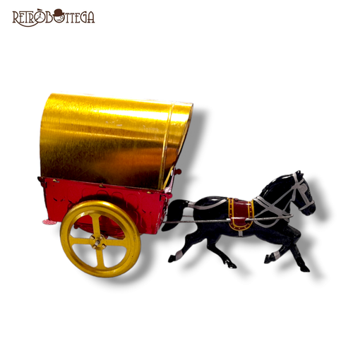 Jouet Ancien En Tôle – Chariot Munitions 1ère Guerre Mondiale – Fer Estampé