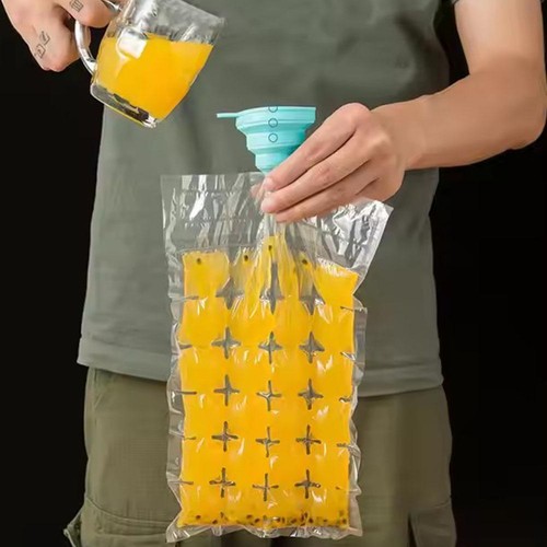 2Pcs 10 x Household Disposable Ice Bags Clear Plastic ice Fridge cube Freezer✨y - Picture 12 of 18