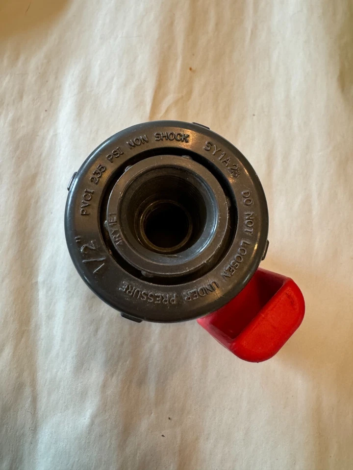 Spears® 2431-005G Single Entry Ball Valve, 1/2 in Nominal, Socket End Style, PVC - Image 2 of 3
