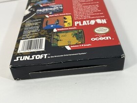 Platoon NES CIB Complete Nintendo Game Sleeve Styrofoam Manual Box Authentic