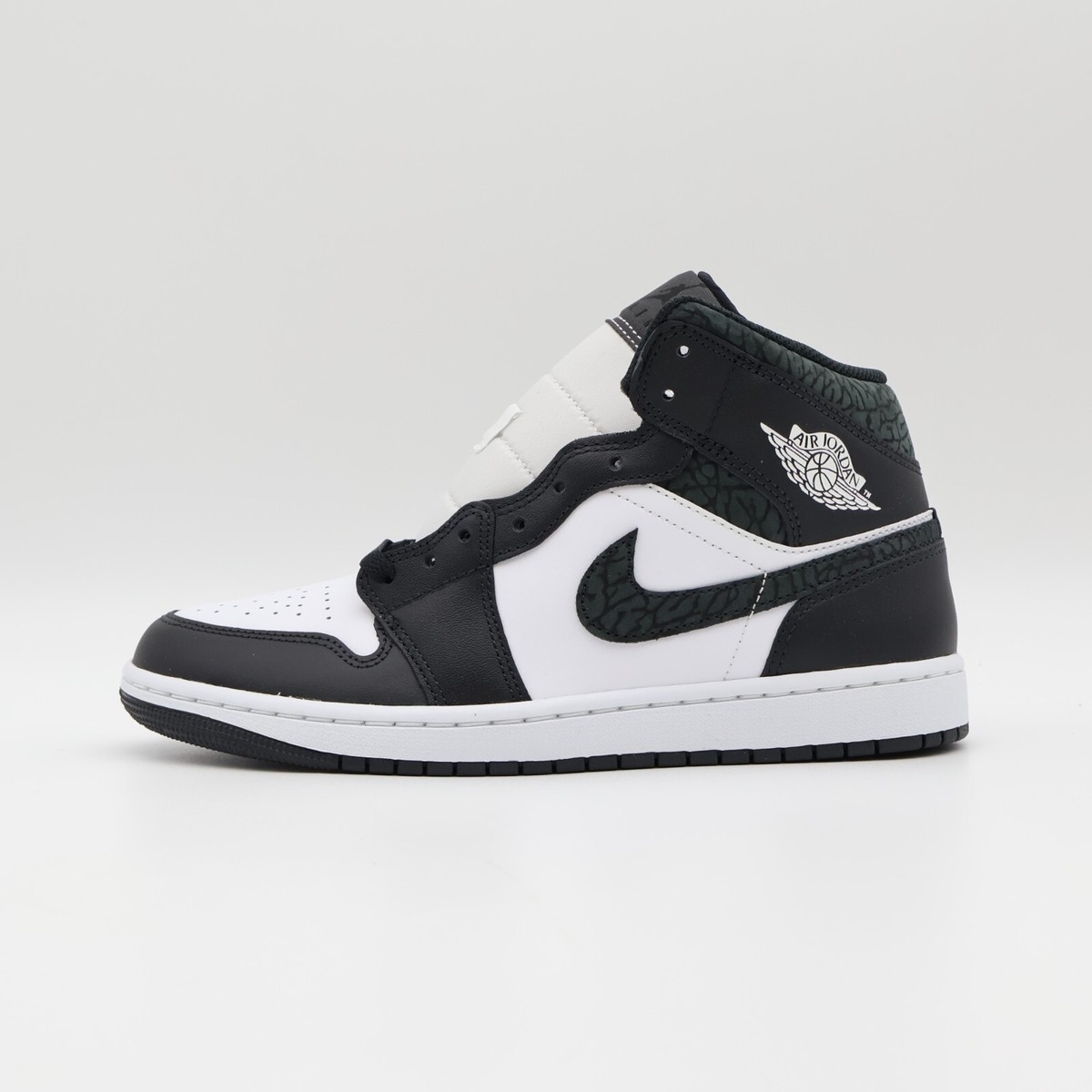 FB9911-001 Nike Air Jordan 1 Mid Panda Elephant (Men's) | eBay