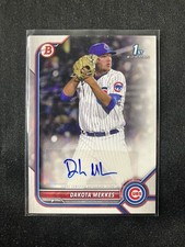 Dakota Mekkes 2022 Bowman 1st Prospect Auto RC Autograph Rookie Chicago Cubs