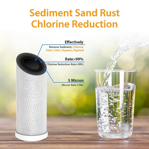 2-Stage 10x2.5" Sediment Carbon Block Water Filter Replacement Set for RO System - Picture 8 of 12