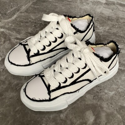 Maison Mihara Yasuhiro MMY スニーカー 42 MMY Maison MIHARA YASUHIRO Sole Dissolving Low Top Canvas Shoes