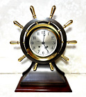 New ListingChelsea "The Mariner" Ship's Bell Clock Ltd Ed on Wood Base Running & Striking