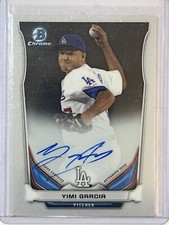 2014 Bowman Chrome #BCAP-YG Yimi Garcia Autographs LA Dodgers Baseball NM/Mint