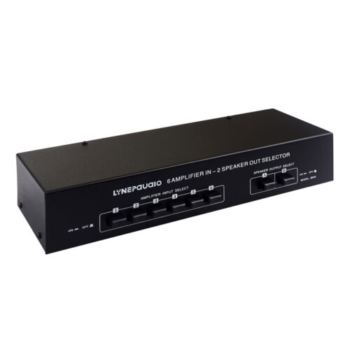 6 Amp in 2-Way Out Passive Amplifier Speaker Selector Stereo Audio Switch Box - Picture 2 of 12