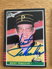 Pittsburgh Pirates Kent Tekulve signed 1985 Donruss Card