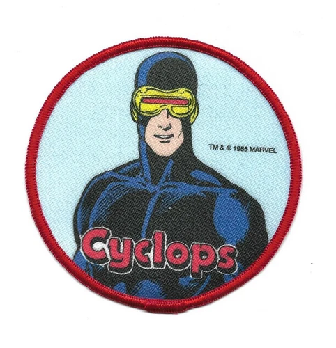 VINTAGE 1985 MARVEL COMICS X-MEN CYCLOPS CLOTH PATCH NEW UNUSED 4"