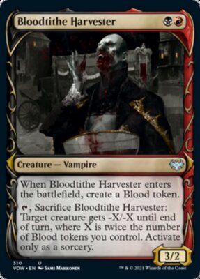 Bloodtithe Harvester (Showcase Fang Frame) [Innistrad: Crimson Vow
