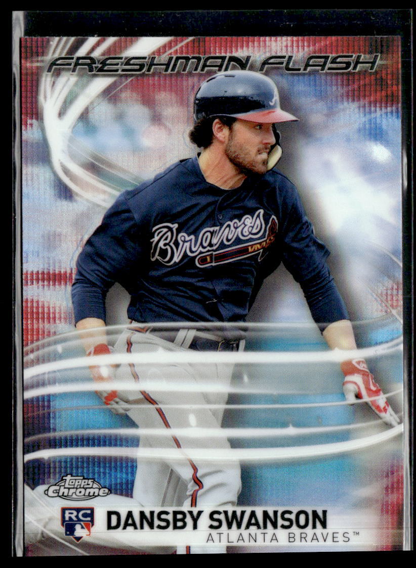 2017 Topps Chrome #FF-18 Dansby Swanson Freshman Flash RC