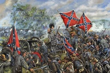 Mark Maritato Signed Collectible Civil War Canvas Art Print - The Angle - 30x20