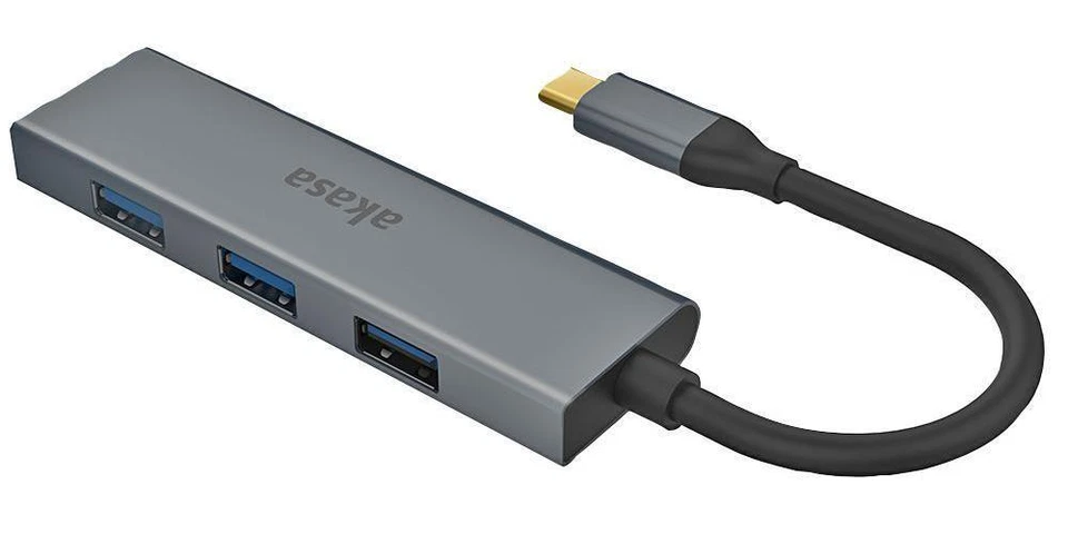 USB-C 4 Port USB 3.0 Hub - AKASA - Image 2 of 4