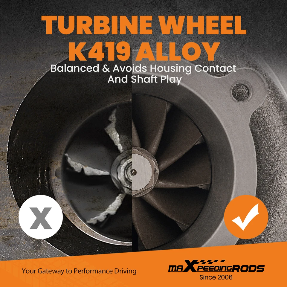 Billet & Steel Turbocharger for Subaru Impreza WRX-NB 2.0L TD04 Turbo - Image 2 of 4