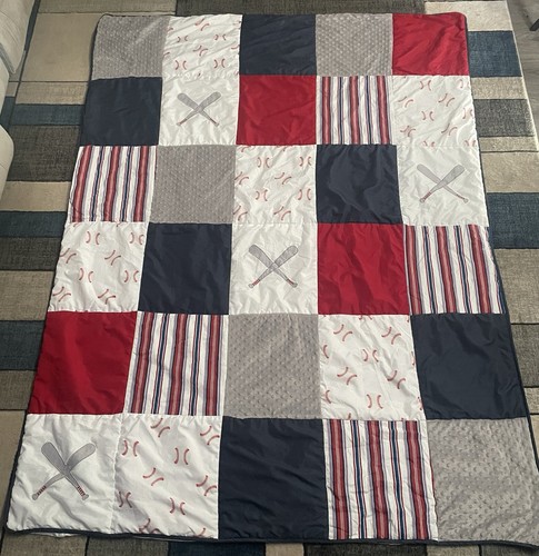 Baseball Blanket 62"x86" By Sweet Jojo Designs - 第 1/9 張圖片