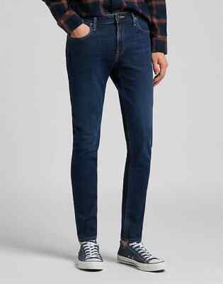 LEE JEANS UOMO Malone IN DARK MARTHA DENIM SKINNY STRETTO L736QDHQ SLIM