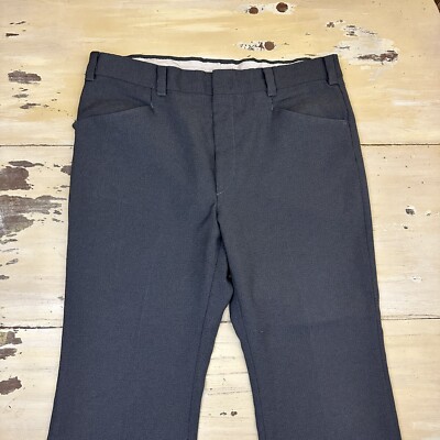 levi’s panatela フレア　ブラック　70s 80s LEVIS PANATELA - Vtg 70s Gray Bootcut Flare Disco Mob Pants