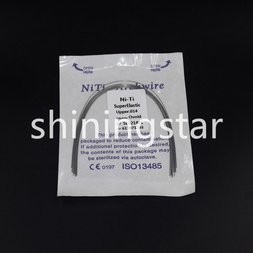 1 Sacchetto Super Elastico Niti Dentale Ortodontico Arco Filo Rotondo Ovoidale Superiore/Inferiore - Foto 12 di 38