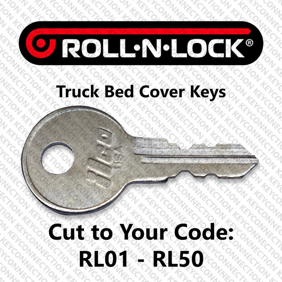 ROLL-N-LOCK Roll N Lock Truck Bed Cover Key Cut to Your Code RL01 - RL50