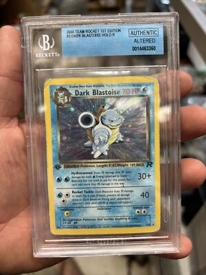 Team Rocket Dark Blastoise Holo 1st Edition #3/82 BGS Team Rocket Dark Blastoise Holo 1st Edition #3/82 BGS