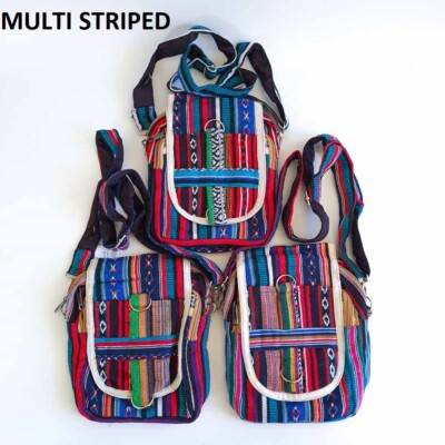 Crossbody Boho Bag Messenger Hippie Handmade Shoulder Multi