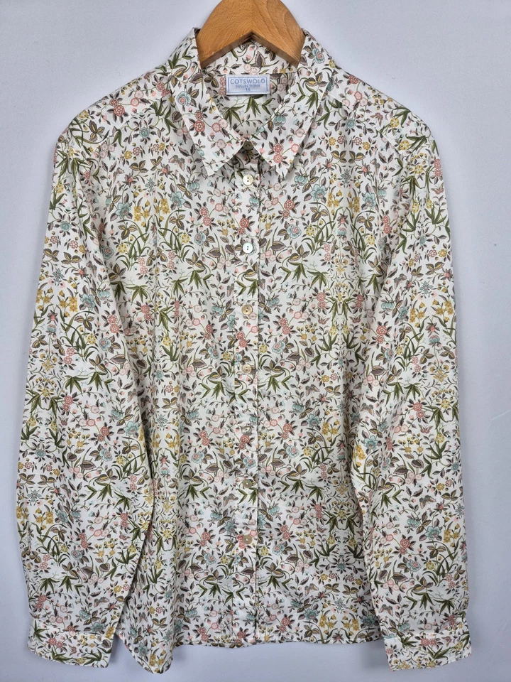 Chemise Liberty of London Tana coton à fleurs pelouse taille 14 collections Cotswolds - Photo 2/4